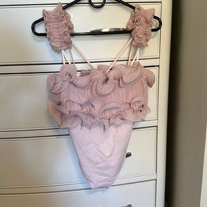 Free people ruffle body suit